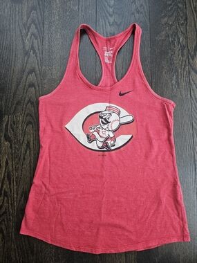 Nike Women's Red Cincinnati Reds Logo Racerback Tank Top